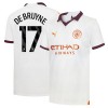 Officiële Voetbalshirt Manchester City Kevin De Bruyne 17 Uit 2023-24 - Heren